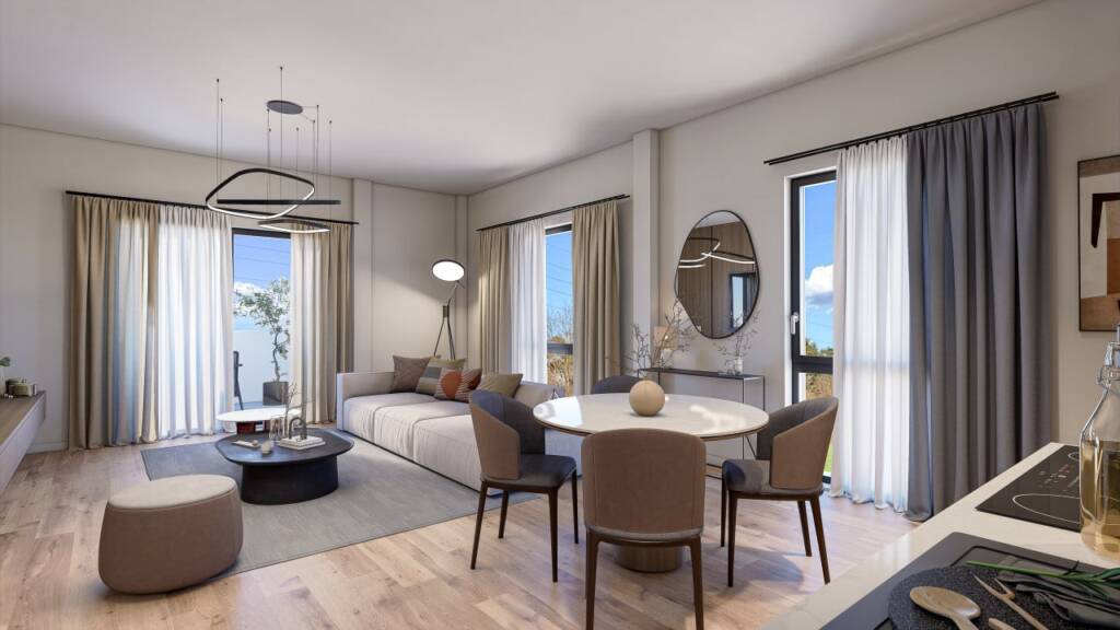 Intérieur lumineux d’un appartement neuf à Schweighouse-sur-Moder